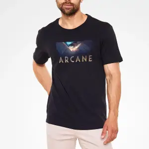 Arcane Siyah Unisex Tişört T-Shirt