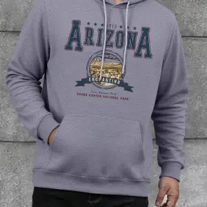 Arizona büyüleyici baskı erkek kapüşonlu üstleri büyük beden polar kapüşonlu üst moda sokak g