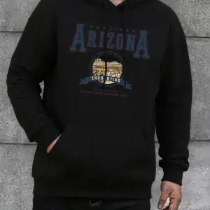 Arizona büyüleyici baskı erkek kapüşonlu üstleri büyük beden polar kapüşonlu üst moda sokak g