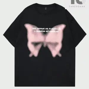 Arkası Göz Desenli Kısa Kollu Erkek Tişört