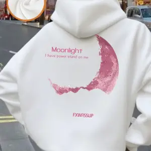 Artı Güzel Ayışığı Baskılar Kapüşonlular Kadınlar Rahat Temel Kazak Temelleri Cep Kazak Kış P