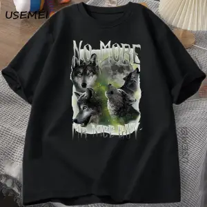Artık Mr Nice Guy Grafik T Shirt Komik Kurtlar Meme T-Shirt O-Boyun Yuvarlak Yaka Kısa Kollu 3041