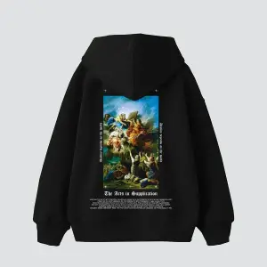 Arts Supplication Baskılı Oversize Unisex Premium Beyaz