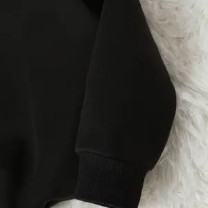 AS Renkli Oversize Bisiklet Yaka Pamuklu Sweatshirt Siyah