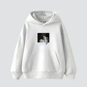Asap Rocky Baskılı Oversize Unisex Premium Beyaz