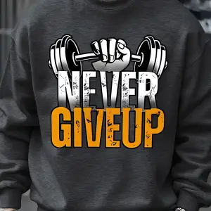 Asla Pes Etme Fitness Tasarım Erkek Kazak Hip Hop Moda Spor Giyim Bisiklet Yaka Polar Kazakla