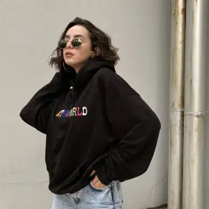 Astra World Unisex Hoodie Siyah