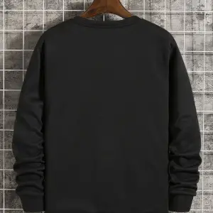 Astronaut And Letter Graphic Lined Sweatshirt Siyah