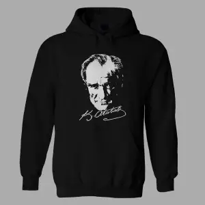 Atatürk Unisex Kapüşönlu Hoodie