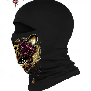 ATEŞLİ LEOPAR DESEN  Motosiklet Giyim Maske & Balaklava
