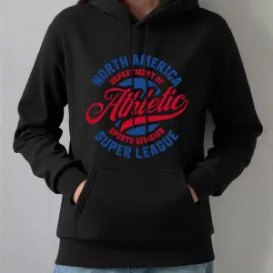 Atletik Spor Bölümü Baskılar Hoodie Kadın Rahat Cep Tişörtü Kış Polar Sıcak Kazak Temelleri S