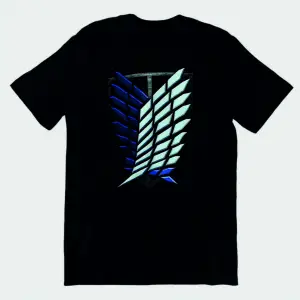 Attack On Titan Baskılı Penye T-shirt