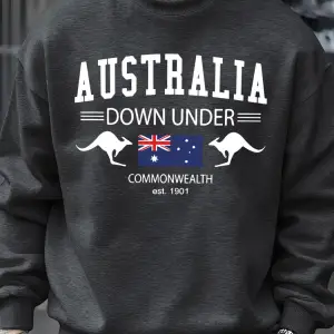 Avustralya Down Under Baskılar Kazaklar Erkekler Sonbahar Tişörtü Moda Rahat Sokak Şıklığı Hi