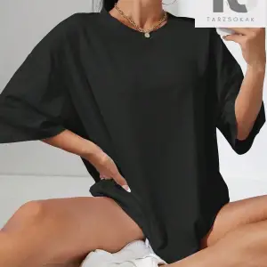 Ay Ve Güneş Baskılı Düşük Omuz Oversize Tişört