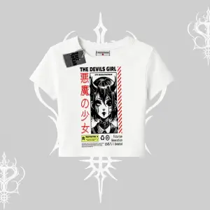 Babby Tee Tshirt Anime Devils Girl Japanese Style Baskılı