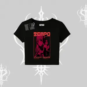 Babby Tee Tshirt Anime Waifu Kırmızı Grafik Desenli