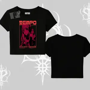 Babby Tee Tshirt Anime Waifu Kırmızı Grafik Desenli