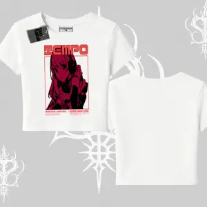 Babby Tee Tshirt Anime Waifu Kırmızı Grafik Desenli