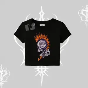 Babby Tee Tshirt Burning Skull Rebel Street Anthem