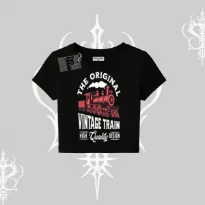 Babby Tee Tshirt Classic Railroad Vintage Train Street Aesthetic