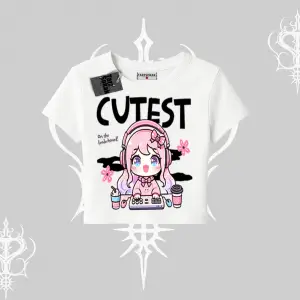 Babby Tee Tshirt Cute Anime Gamer Girl Baskılı