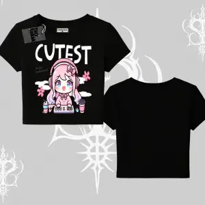 Babby Tee Tshirt Cute Anime Gamer Girl Baskılı