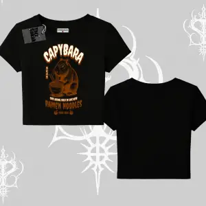 Babby Tee Tshirt Cute Capybara Enjoying Ramen Noodles Artwork