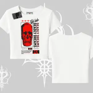 Babby Tee Tshirt Deadly Dreams Skull Redcore Street Manifest