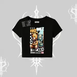 Babby Tee Tshirt Fake Smile Mood Ayıcık Grafik Baskılı