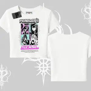 Babby Tee Tshirt Fearless Soul Anime Kolaj Baskılı