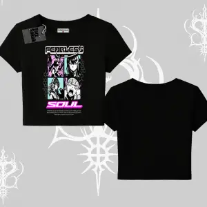 Babby Tee Tshirt Fearless Soul Anime Kolaj Baskılı