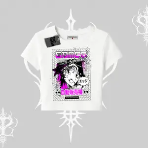 Babby Tee Tshirt Games Schoolgirl Anime Baskılı