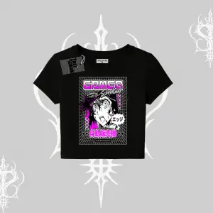 Babby Tee Tshirt Games Schoolgirl Anime Baskılı