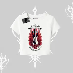 Babby Tee Tshirt Hard Rock Winged Guitar Rebellion