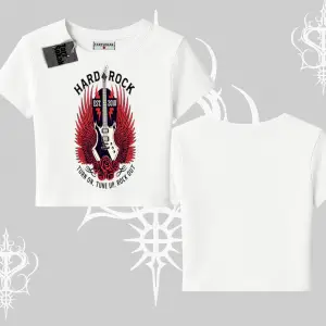 Babby Tee Tshirt Hard Rock Winged Guitar Rebellion