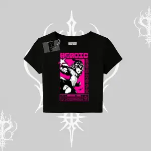 Babby Tee Tshirt Heroic Anime Girl Japon Stil Grafik Baskılı