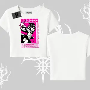 Babby Tee Tshirt Heroic Anime Girl Japon Stil Grafik Baskılı