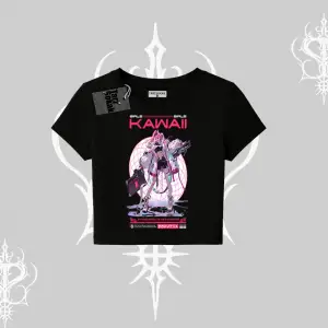 Babby Tee Tshirt Kawaii Cyberpunk Kız Japon Stil Baskı