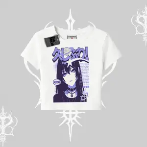 Babby Tee Tshirt Neo Tokyo Girl Y2K Street Anime Aesthetic