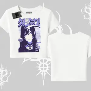 Babby Tee Tshirt Neo Tokyo Girl Y2K Street Anime Aesthetic