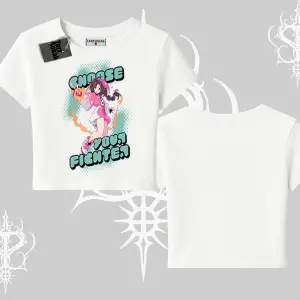 Babby Tee Tshirt Oversize  Anime Kız Desenli Japon Stil