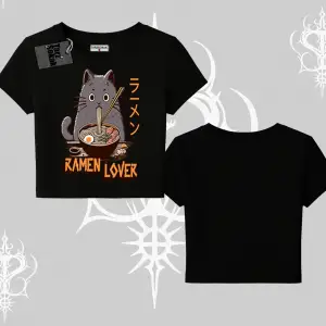 Babby Tee Tshirt Ramen Lover Kedi Anime Baskılı