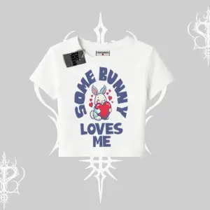 Babby Tee Tshirt Sevimli Tavşan Some Bunny Loves Me Baskılı