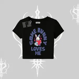 Babby Tee Tshirt Sevimli Tavşan Some Bunny Loves Me Baskılı