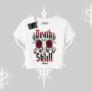 Babby Tee Tshirt Skull & Roses Vintage West Coast Rebellion