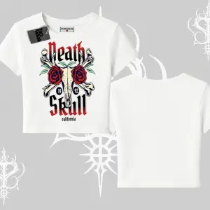 Babby Tee Tshirt Skull & Roses Vintage West Coast Rebellion