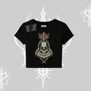 Babby Tee Tshirt Sword Knight Skull Impossible Street Creed