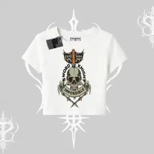 Babby Tee Tshirt Sword Knight Skull Impossible Street Creed