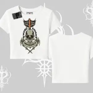 Babby Tee Tshirt Sword Knight Skull Impossible Street Creed