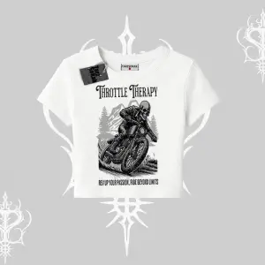 Babby Tee Tshirt Throttle Therapy No Brakes Just Freedom